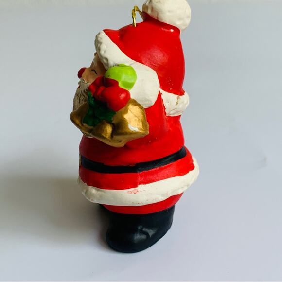 Vintage B & A Ceramic Santa Ornament - Picture 4 of 6